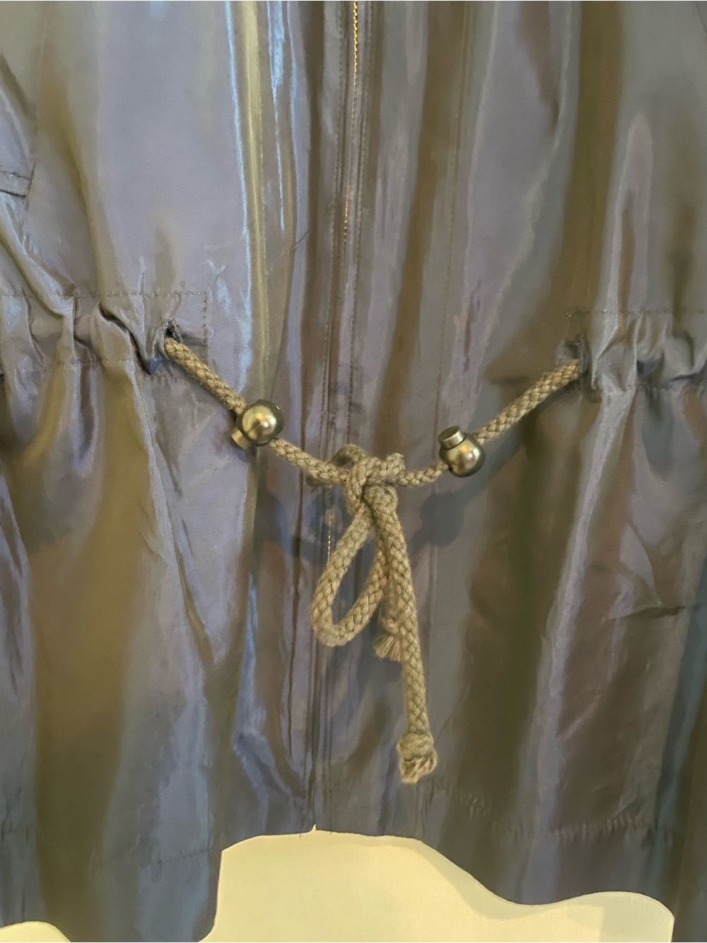 Women's Navy Utility Drawstring Jacket - Picture 4 of 6